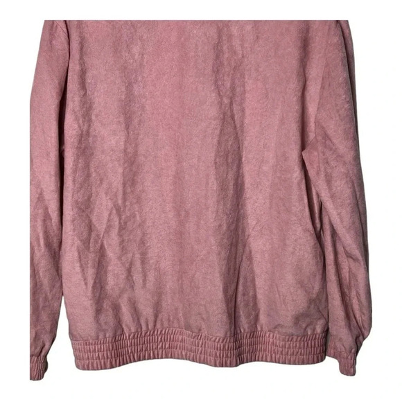 1605. VINTAGE TEDDI SPORT JACKET 100% POLYESTER SIZE PETITE MEDIUM PINK IN COLOR - Picture 9 of 9